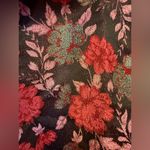 New York & Co Eva Mendes Rose Embossed Plus Skirt Lined Embroidered Size 18 Black Photo 5