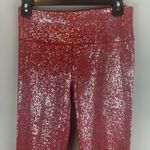 Sweaty Betty NWT  Disco Metallic Leggings, Red Terrazzo‎ Foil Print 7/8 lenght Photo 2