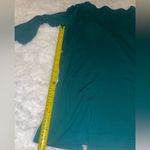 J.Jill  Ponte Tunic Top Size L/XL Teal  3/4 Sleeve Side Slits shirt EUC boatneck Photo 6