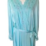Vanity Fair Vintage  Long Lace Belted Robe Photo 1