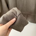 Arizona gray green cropped sweater top crewneck style soft women size small Photo 2