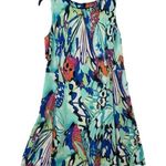 AB Studio Abstract Watercolor Shift Tank Midi Dress Women’s Size Medium Photo 0