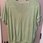 Umgee linen blend drop shoulder mock wrap top. NWT Photo 6