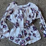 Free People  FP Boho Floral Tunic Blouse Oversized XSmall Photo 7