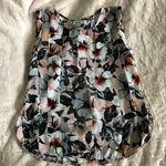 Sunny Girl Floral Sleeveless Blouse Top Women Size M Workwear Chic Resortwear Pink Size M Photo 3