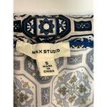 Max Studio  Women's Medallion Mirror Image Empire Mini Dress Multicolor Small Photo 3