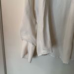 Vince  Cream Textured Blouse 100% Silk Photo 2