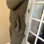 American Eagle  Olive Green Ribbed Wrap Front Long Sleeve Jumpsuit - size XS Photo 7
