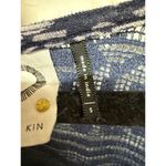 Akemi + Kin Anthropologie Paisley Peplum Crochet Bib Akemi Kin Small Navy Blue Photo 4