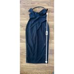 Nookie bodycon black Athena Off Shoulder Halter Midi Dress size S Photo 5