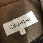 Calvin Klein  Coat Women Size 6 Brown Wool Blend Double‎ Breasted Peacoat Photo 11