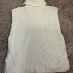 ZARA  Cream Turtleneck Sweater Vest Photo 1