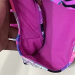 Island Soul  Women's Floral Print Ruffle Bikini Purple Small Top Medium Bottoms Photo 9