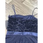 City Studio Womens Juniors Velvet Mini Fit & Flare Dress Size 7 Navi Blue Photo 10