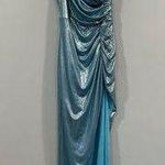 Mac Duggal  27390 Ice Blue Cut Out One Shoulder Dress Size 2 SAMPLE Photo 0