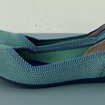 Rothy's Rothy’s The Point Aquamarine Blue Green Washable Knit Retired Ballet Flats Photo 4