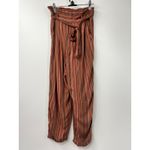 American Eagle  Outfitters Pants Womens Striped Tie Waist Casual Rust Size‎ S Photo 2