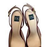 Zac Posen Nena Maroon Red Pointed Toe Stiletto Heel Slingback Pumps Size 7 Photo 2