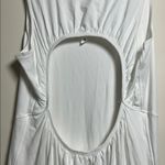 Lululemon  Pima Cotton Open-Back Midi Dress White Size 10 Photo 3