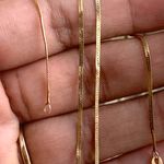 14k Gold Herringbone Chain Photo 2