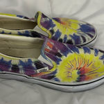 Vans Tie-Dye Slip-On Sneakers - Purple, Yellow, Blue Photo 0
