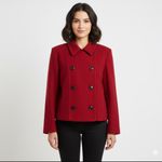 Pendleton  Knockabouts Vintage Red 100% Virgin Wool Blazer Jacket Coat Size 16 Photo 13