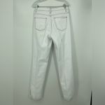 LIONESS white denim, top stitching, split jeans at ankle, size medium Photo 2