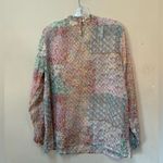 World Market Boho Patchwork Blouse L/XL India Pink Size L Photo 5