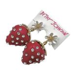 Betsey Johnson  Strawberry Earrings Red Photo 0