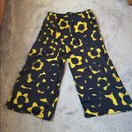 Lisa Bayne Black/Yellow Floral Two Piece Set SIZE L Black Size L Photo 9