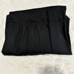 Lane Bryant Maxi Skirt Tiered Poplin Elastic Waist Pockets Black Plus Size 26/28 Photo 3