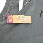 Blue V Neck Tee with Bicycle Size XL Photo 2