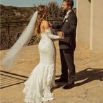 House Of CB  L D-DD  'Isabelle' White‎ Lace Long Sleeve Bridal Gown NWOT Photo 14