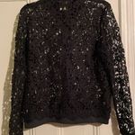 Marina Lace Zip Up Bomber Long Sleeve Jacket Photo 3
