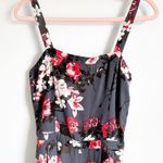Abercrombie & Fitch Gray Floral Back Cutout Jumpsuit sz Small Photo 5