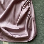 Nasty Gal Lilac Ruched Satin Cowl Neck Dress, Size 6 Photo 6