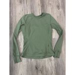 Lululemon  Runderful Long Sleeve Rulu Brushed in Willow Green. Size 6 Photo 1