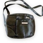 Baggallini  Reptile Textured Black Convertible Crossbody‎ Bag Travel Organizer Photo 0