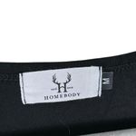 Homebody Black Leopard Print Long Balloon Sleeve Stretchy Pullover Blouse Size M Size M Photo 3