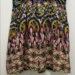 Aryeh  100% Cotton Vibrant Patterned Boho Beaded Babydoll Tank Top - Size Small Photo 8