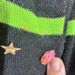 VINTAGE Berek Martini City Sweater Women L Black Cardigan Hand Knit 90s Party Size L Photo 5