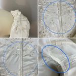 Vintage 1950s Wedding Dress House of Bianchi Southern Belle Basque Waist Bows White Size XS Photo 6