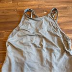 Topshop  Olive Green One Piece Swimsuit High Neck Mesh Strapy Sexy Back Size 8 Photo 3