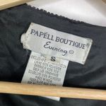 Papell Boutique Adrianna  Evening Black Beaded Blouse Silk Women's Size Small S Photo 5