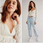 Free People  Chloe White Cotton Sweetheart
Neckline L Photo 2