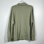 Free Assembly Knit Funnel Neck Sage Green Pullover Sweatshirt Patch Pocket L Photo 4