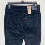 Levi's Levi’s black classic mid rise skinny wide wale corduroy jeans size 28 Photo 3
