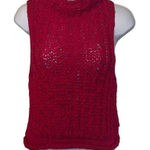 Moth EUC Pink Ribbon Knit Sleeveless Mock Turtleneck Tank Sz XS Pink Photo 0