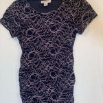 Motherhood Maternity Dress Sz Medium Sparkly Party Dress Blue Silver Photo 3