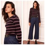The Fifth Label  Gravitation Stripe Top Size Small S Navy Red White New Photo 1
